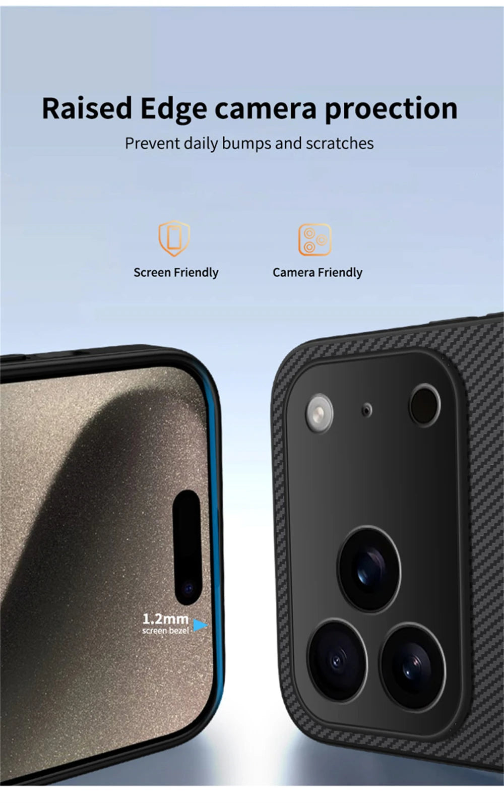 magnetic leather carbon fiber case